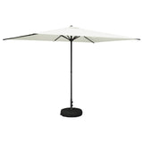 Garden Parasol with Base 200 x 300 cm Polyester Rectangular 42036204