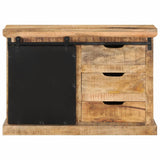 Sideboard 80x30x55 cm Solid Rough Wood Mango 355844
