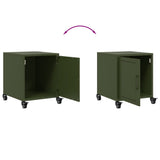 Bedside Cabinet Olive Green 36x39x43.5 cm Steel 846622