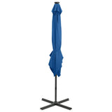 Cantilever Garden Parasol Azure Blue Polyester, Aluminium Large 312325
