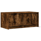 Coffee Table with LED Lights Smoked Oak Engineered Wood 851988