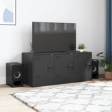 TV Cabinet Black 99x39x44 cm Steel 841643