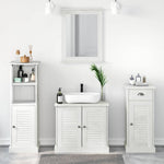 Bathroom Furniture Set 3 pcs Antique white 37 x 34 x 110 cm 3328546