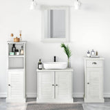 Bathroom Furniture Set 3 pcs Antique white 37 x 34 x 110 cm 3328546