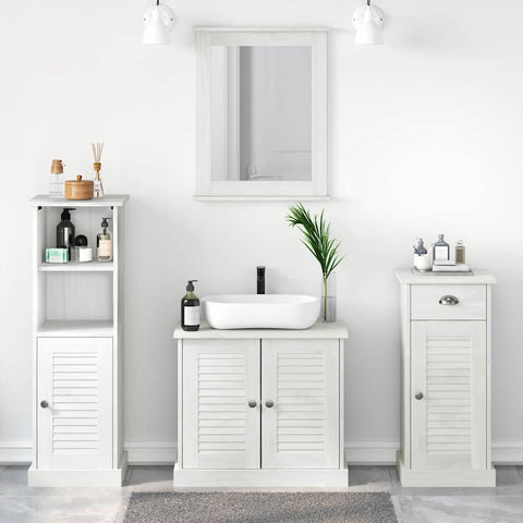 Bathroom Furniture Set 3 pcs Antique white 37 x 34 x 110 cm 3328546