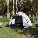 ZNTS Camping Tent Dome 3-Person White Blackout Fabric Quick Release 4004229