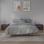 Bedside Cabinets 2 pcs with LEDs Brown Oak 60x35x40 cm 3144974