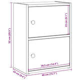 Bookcase Sonoma Oak 40x24x52 cm Engineered Wood 860357