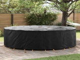 Furniture Cover Black 279 x 279 x 85 cm 420D Oxford Fbric 4106033