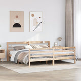 Bed Frame with Headboard without Mattress 200x200 cm 3306692