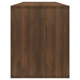 TV Cabinet Brown Oak 130x35x50 cm Engineered Wood 813055