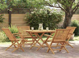 3059584 5 Piece Garden Dining Set Solid Teak Wood