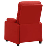 Recliner Chair Wine Red Faux Leather 339128