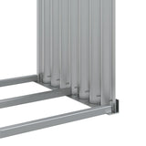 Log Holder Silver 120x45x210 cm Galvanised Steel 364592