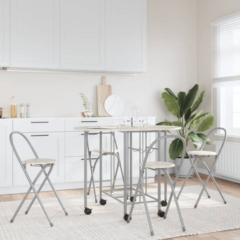 Five Piece Folding Dining Set MDF 243901