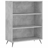 Bookcase Concrete Grey 69.5x32.5x90 cm Engineered Wood 828336
