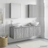 Bathroom Cabinet Set 5 pcs Grey Sonoma Engineered Wood 3406492