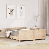 Bed Frame without Mattress 140x200 cm Solid Wood Pine 3302282