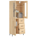 Highboard Sonoma Oak 69.5x34x180 cm Engineered Wood 3198676