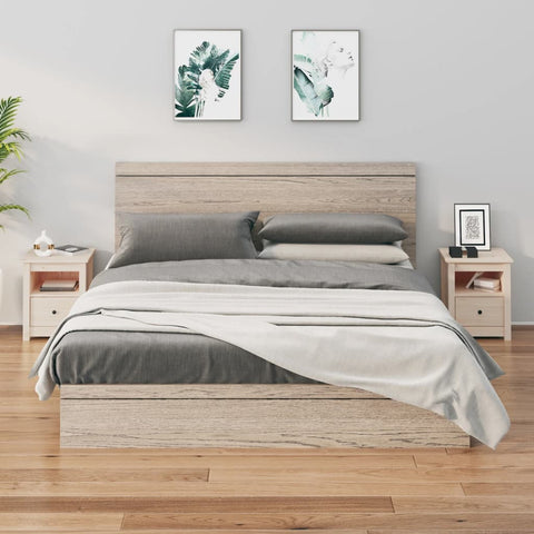 Bedside Cabinets 2 pcs 40x35x49 cm Solid Wood Pine 813710