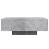 Coffee Table with LED Lights Concrete Grey 85x55x31 cm 836612