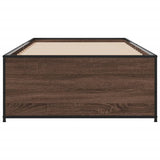 Bed Frame without Mattress Brown Oak 90x190 cm Single 845250