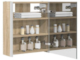 Bathroom Mirror Cabinet Sonoma Oak 33 x 11.5 x 50 cm 889217