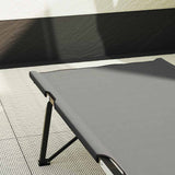 Folding Camping Bed Folding Grey 206 x 76 x 74 cm Oxford fabric 42003165