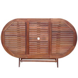 9 Piece Outdoor Dining Set with Cushions Solid Acacia Wood 42649