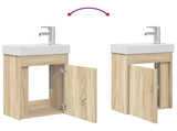 Bathroom Vanity Unit with Tap Sonoma Oak 40.5 x 22.5 x 62 cm 889523