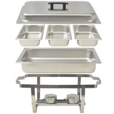 3 Piece Chafing Dish Set Stainless Steel 50529