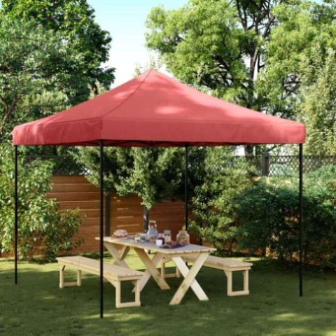 Foldable Party Tent Pop-Up Burgundy 292x292x315 cm 4004917
