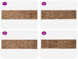 Bed Headboard Natural Solid Teak Wood 42024556