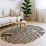 Area Rugs Natural and Black 152 x 245 cm Jute 42010769