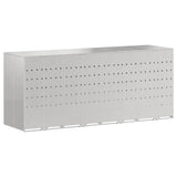 Wheelie Bin Storage for 4 Bins Silver 272 x 77.5 x 115.5 cm 3394790