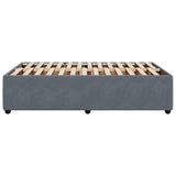 Bed Frame without Mattress Dark Grey 120x200 cm Velvet 3285001