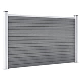 Garden Fence WPC 353x106 cm Grey 3053247