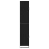 Bathroom Furniture Set with Door Black Oak 35 x 37.5 x 188.5 cm 3402319