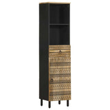 5 Piece Bathroom Furniture Set Solid Wood Mango 3310132