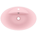 Luxury Basin Overflow Oval Matt Pink 58.5x39 cm Ceramic 146933
