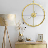Wall Clock Gold 52 cm Iron 325170
