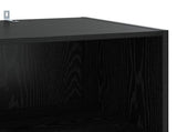 Sideboard Black Oak 45 x 41 x 185 cm Engineered Wood 3443783
