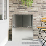 Outdoor Storage Box Silver 80 x 50.5 x 50 cm Steel 874572