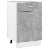 Drawer Bottom Cabinet Lyon Concrete Grey 50x46x81.5 cm Engineered Wood 801224