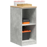 Garage Storage Cabinet Concrete Grey 40x51x85 cm Solid Wood Pine 860538