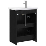 Bathroom Furniture Set Black Oak 61 x 40 x 84.5 cm 3404275