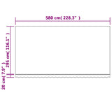 Awning Replacement Fabric Red and White 580x295 cm Polyester 367722