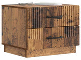Bedside Cabinet Old Wood 43 x 34.5 x 44.5 cm Engineered Wood 895231
