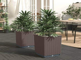 Planters 2 pcs Brown 30x30x37 cm Polypropylene 364184