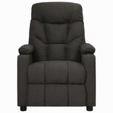 Recliner Chair Black Fabric 339084